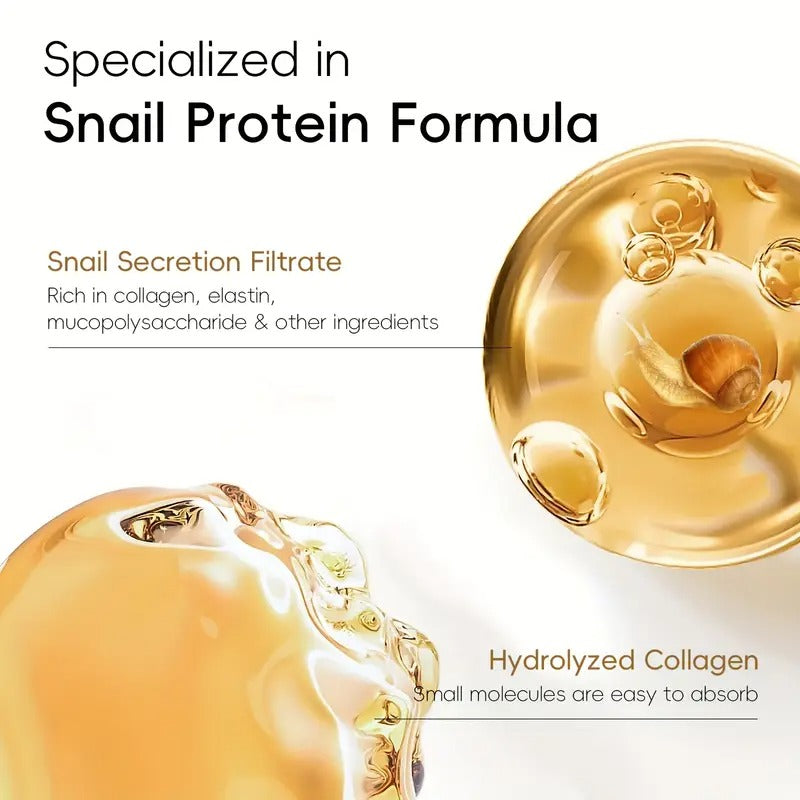 2 piece LAIKOU KOREA Snail Collagen Essence Mask - Hypoallergenic &amp; Formaldehyde-Free, Intense Moisturizing &amp; Nourishing for All Light Beige Types Including Dry Light Beige,