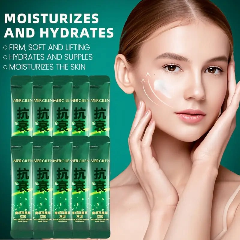 3 Piece Collagen Double Sleep Mask , containing citric acid, Centella asiatica, hyaluronic acid and sea fennel, moisturizing