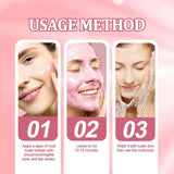 3pcs of Cherry Blossom Mud Mask Single Piece 5g, Moisturizing, Hydrating, Deep Cleansing Skin, Suitable for All Skin Types, Mud Mask