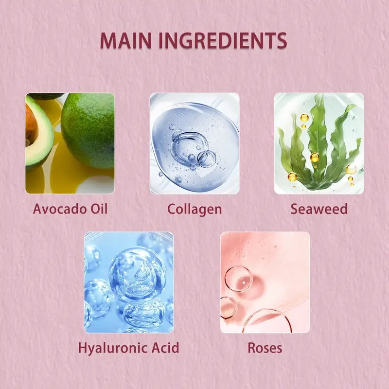 LaiVone Collagen Eye Gel Patches, Brightening &amp; Firming Under Eye, Hydrates &amp;, Rose Scented, Hypoallergenic for All Skin Types