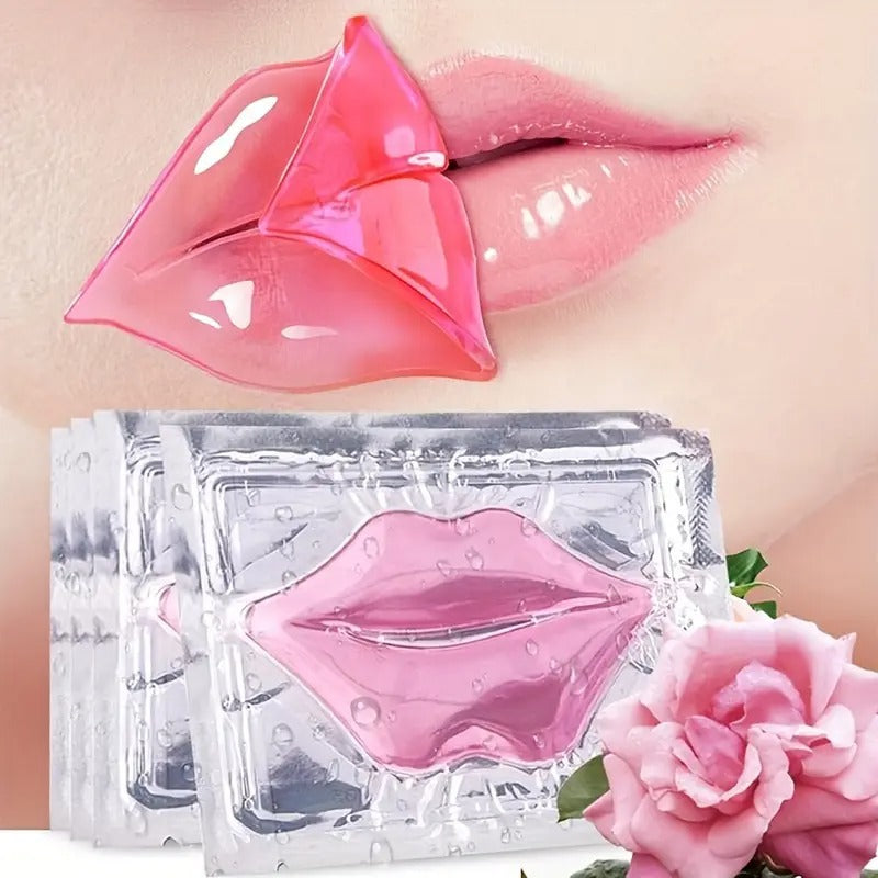 3 Piece Hyaluronic acid Pink Crystal Lip Mask Patch for Hydrated Lips, Moisturizing And Hydrating Anti-Dry Lip Care &amp; &amp; Lip Sleeping &amp; Lip Nourishes &amp; Lip Soothing Mother Gifts Set Gifts for Women&nbsp;