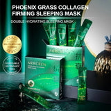 3 Piece Collagen Double Sleep Mask , containing citric acid, Centella asiatica, hyaluronic acid and sea fennel, moisturizing