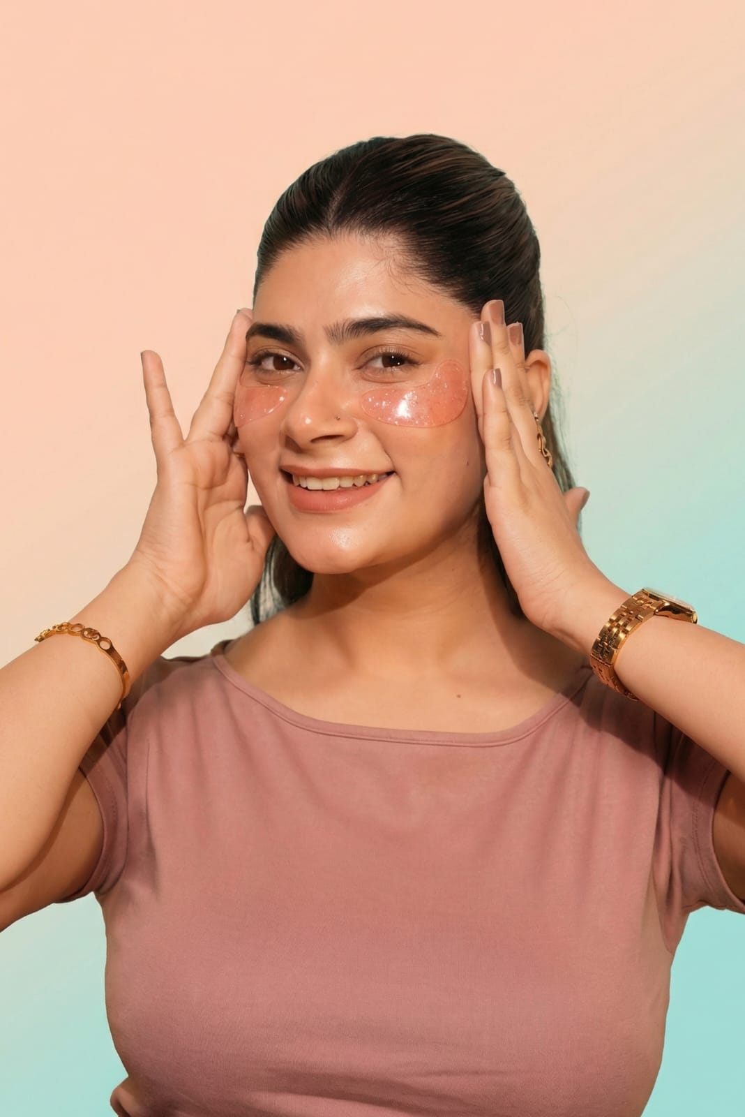 LaiVone Collagen Eye Gel Patches, Brightening &amp; Firming Under Eye, Hydrates &amp;, Rose Scented, Hypoallergenic for All Skin Types